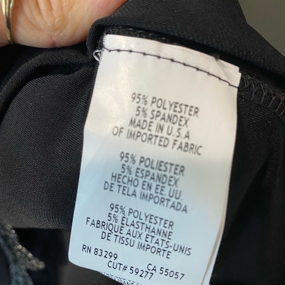 Tiana B size 16 elegant‎ black 3/4 sleeve dress with sequin trim stretch comfy - Picture 7 of 10